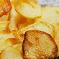 Spanish patatas fritas, french fries Royalty Free Stock Photo