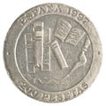 200 spanish pesetas coin Royalty Free Stock Photo