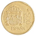 500 spanish pesetas coin Royalty Free Stock Photo