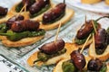 Spanish pinchos Royalty Free Stock Photo