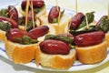 Spanish pinchos Royalty Free Stock Photo