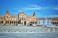 The Spanish Plaza in Seville, Spain Royalty Free Stock Photo