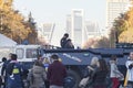 Spanish Police in Castellana Avenue