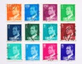 Spanish postage stamps Royalty Free Stock Photo