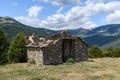Spanish Pyrenees mountain landscape village Royalty Free Stock Photo