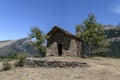 Spanish Pyrenees mountain landscape village Royalty Free Stock Photo