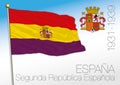 Spanish Republic historical flag and coat of arms, Spain, 1931-1939