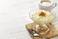 Spanish rice pudding, arroz con leche