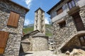 Spanish romanesque art. Santa Eulalia de Erill-la-vall church. B Royalty Free Stock Photo