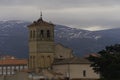 Spanish romanesque church of the saviour in the city of Segovia Royalty Free Stock Photo