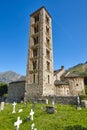 Spanish romanesque. Sant Climent de Taull church. Calalonia Royalty Free Stock Photo