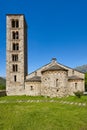 Spanish romanesque. Sant Climent de Taull church. Vall Boi Royalty Free Stock Photo