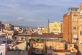 Spanish roofs, evening Barcelona Royalty Free Stock Photo