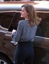 Spanish Royal Queen Letizia after easter mass