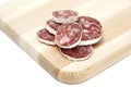 Spanish salami Royalty Free Stock Photo