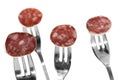 Spanish salami Royalty Free Stock Photo