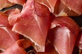 Spanish serrano ham Royalty Free Stock Photo