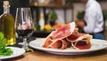 Serrano ham traditionally produced in Spain. Generated with AI