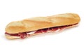 Spanish serrano ham sandwich Royalty Free Stock Photo