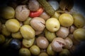 Spanish Sevillian type of olives