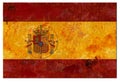 Spanish Spain Flag Grunge Tin Royalty Free Stock Photo