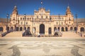 Spanish Square Plaza de Espana in Sevilla, Spain Royalty Free Stock Photo