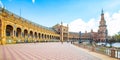 Spanish Square Plaza de Espana in Sevilla