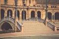 Spanish Square (Plaza de Espana) in Sevilla, Spain Royalty Free Stock Photo