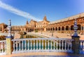 Spanish Square (Plaza de Espana) in Sevilla, Spain Royalty Free Stock Photo