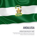 Spanish state Andalusia flag.