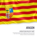 Spanish state Aragon flag.