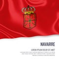 Spanish state Navarre flag.