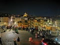 Spanish steps in the night