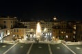 Spanish Steps night view, Rome, Italy Royalty Free Stock Photo