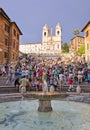 The Spanish Steps, Rome, Italy. Royalty Free Stock Photo