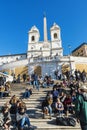 Spanish Steps Scalinata di Trinita dei Monti in Rome, Italy Royalty Free Stock Photo