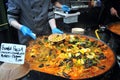 Spanish street food in London east at Borough Market Royalty Free Stock Photo