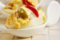 Spanish stuffed eggs Royalty Free Stock Photo