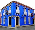 Spanish-style house at the historic city of Cartagena, Colombia