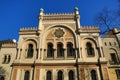 Spanish Synagogue, the architecture of the old houses, Old Town, Prague, Czech Republic Royalty Free Stock Photo