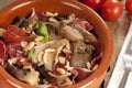 Spanish tapa, setas con jamon Royalty Free Stock Photo