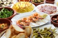 Spanish tapas bar food Royalty Free Stock Photo