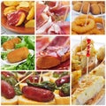 Spanish tapas collage