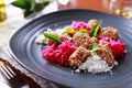 spanish tapas crispy fried chicken served with closeslaw and sesame dust