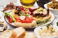 Spanish tapas food Royalty Free Stock Photo
