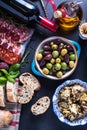 Spanish tapas selection Royalty Free Stock Photo