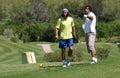 Rafa Nadal playing golf with his uncle