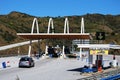 Spanish toll plaza, Andalusia, Spain. Royalty Free Stock Photo