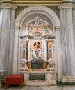 Spanish tomb in the Basilica of Santa Maria Maggiore in Rome, Italy. Royalty Free Stock Photo