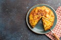 Spanish tortilla omelette with potatoes Royalty Free Stock Photo